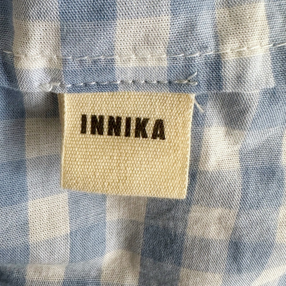 Innika Choo Dress Blue Gingham Dress - Picture 6 of 9